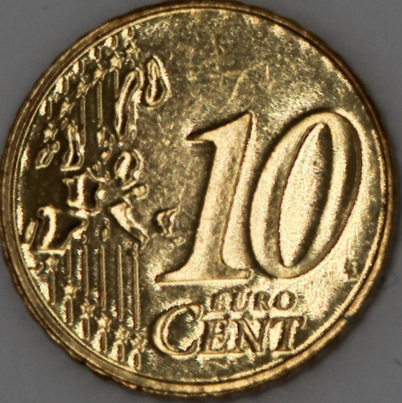 10 Cent (Belgien) – Rückseite (Revers)
