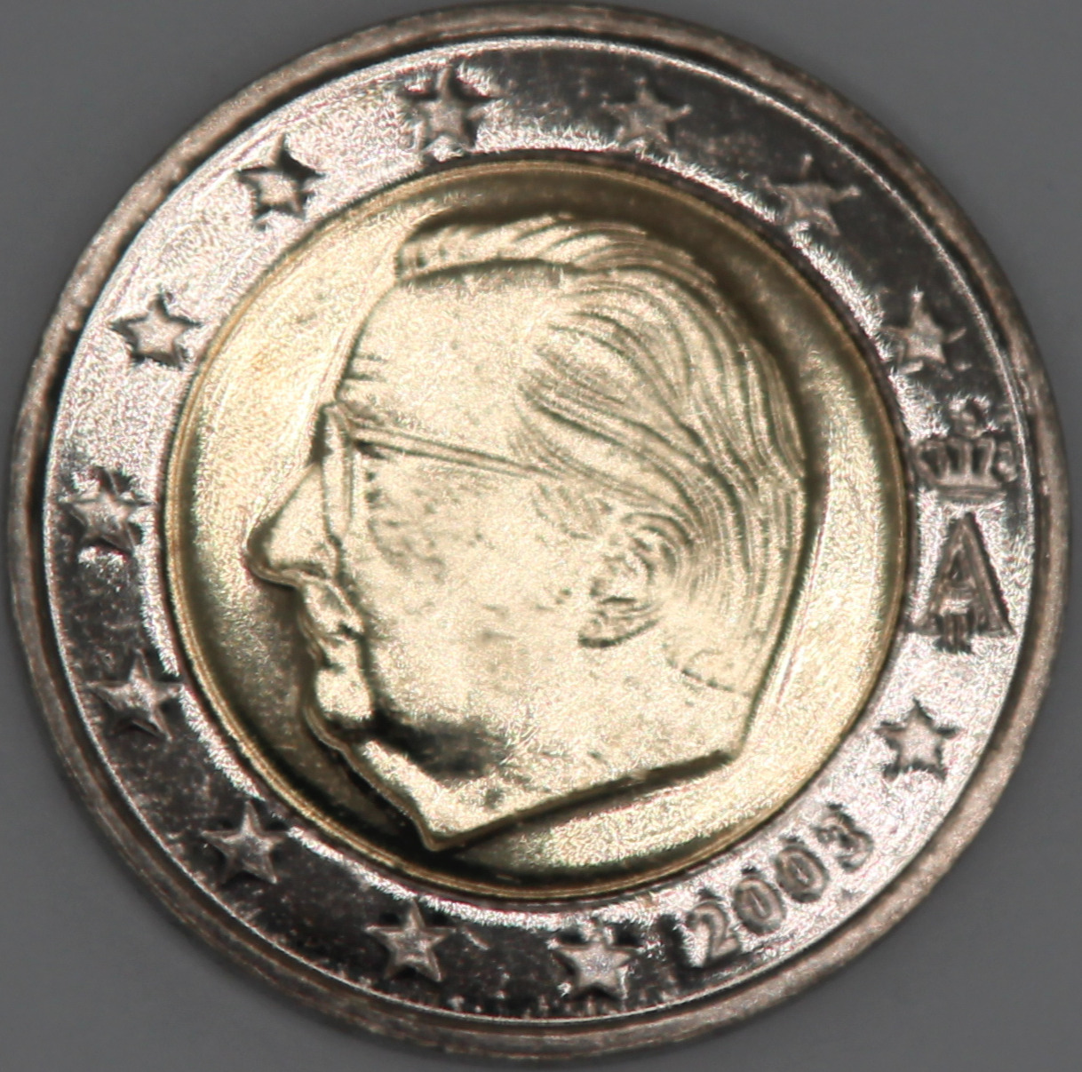 2 Euro (Belgien) – Vorderseite (Avers)