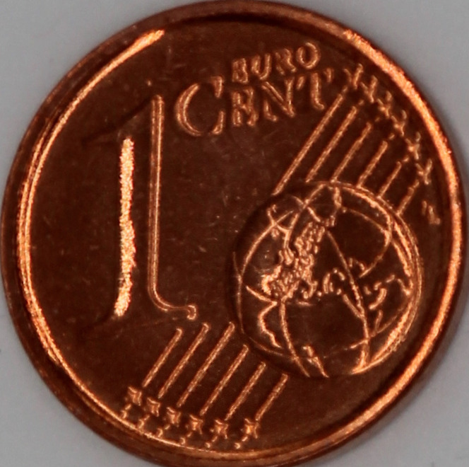 1 Cent (Deutschland) – Rückseite (Revers)