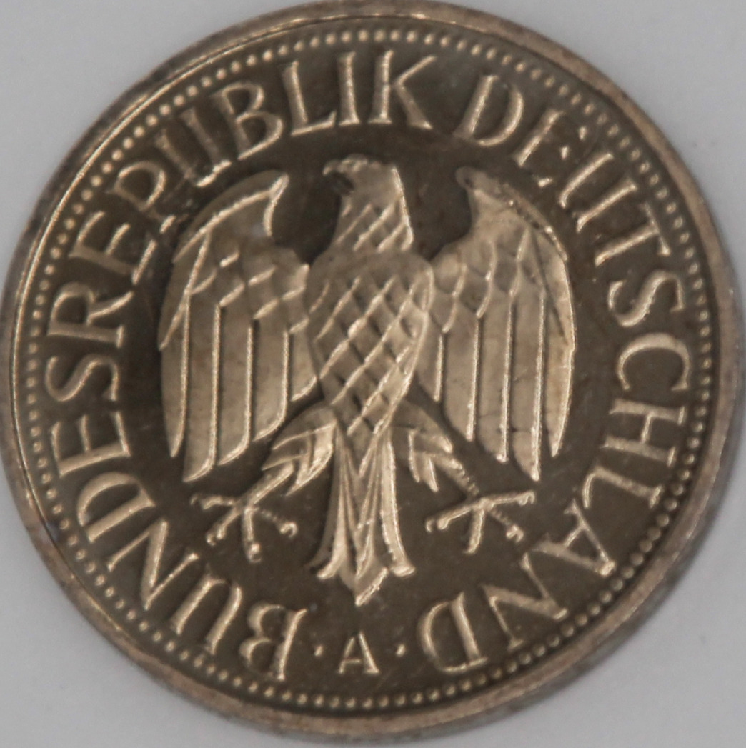 Deutsche 1 Mark – Vorderseite (Avers)