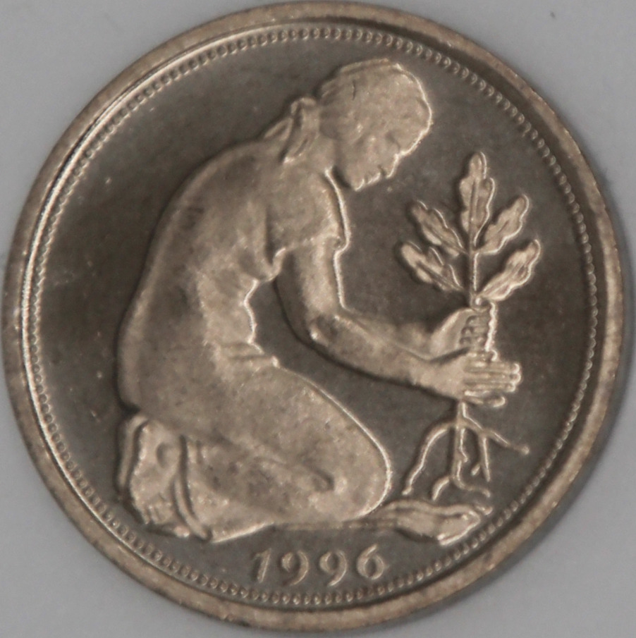 Deutschland 50 Pfennig – Rückseite (Revers)
