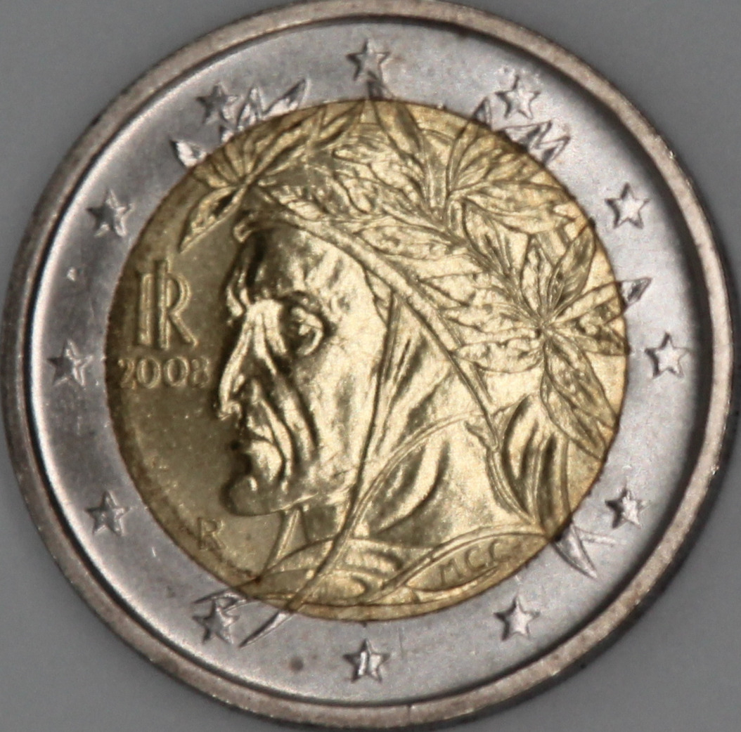2 Euro (Italien) – Vorderseite (Avers)