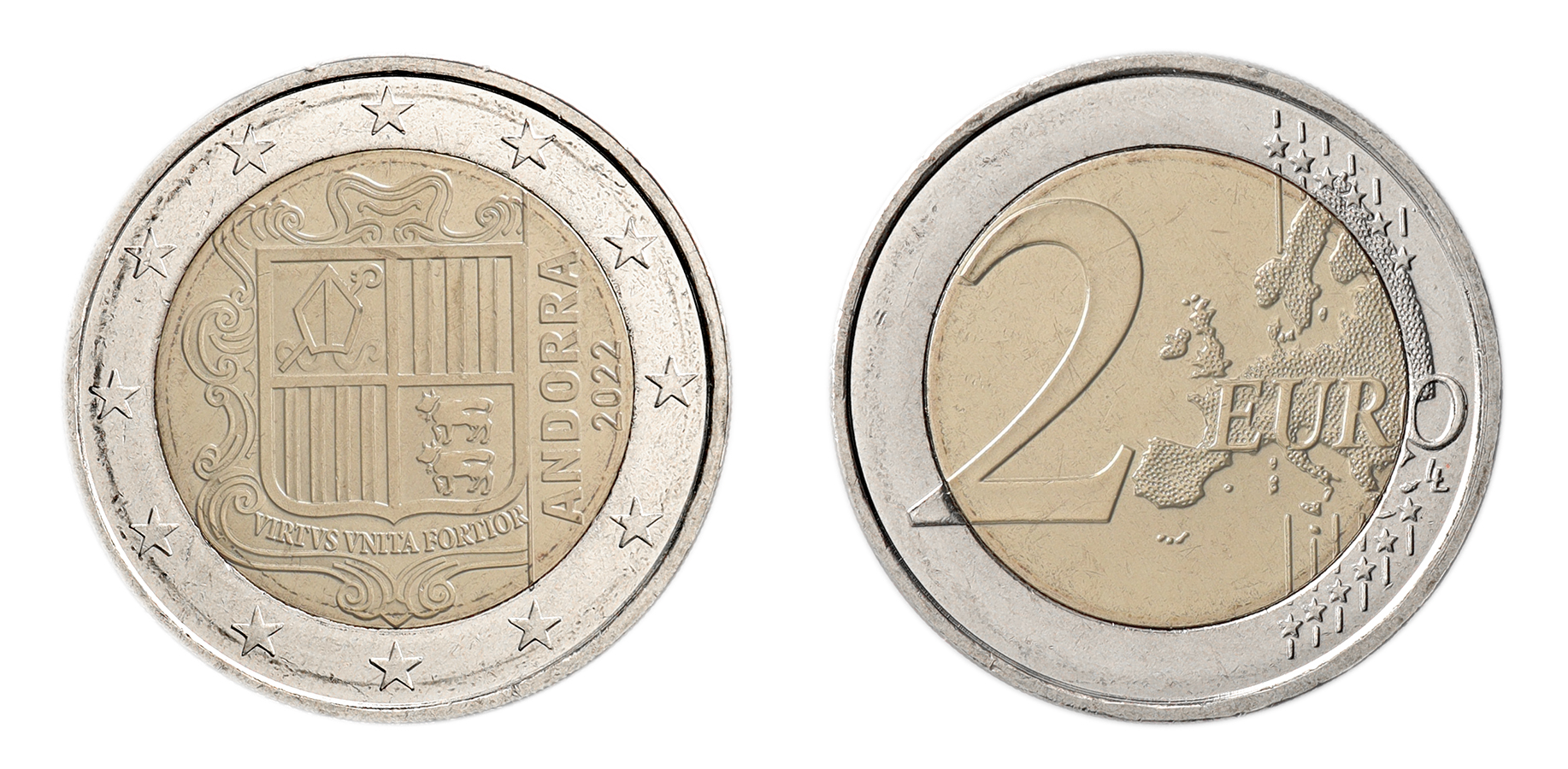 1 Euro (Andorra) – Vorderseite (Avers)
