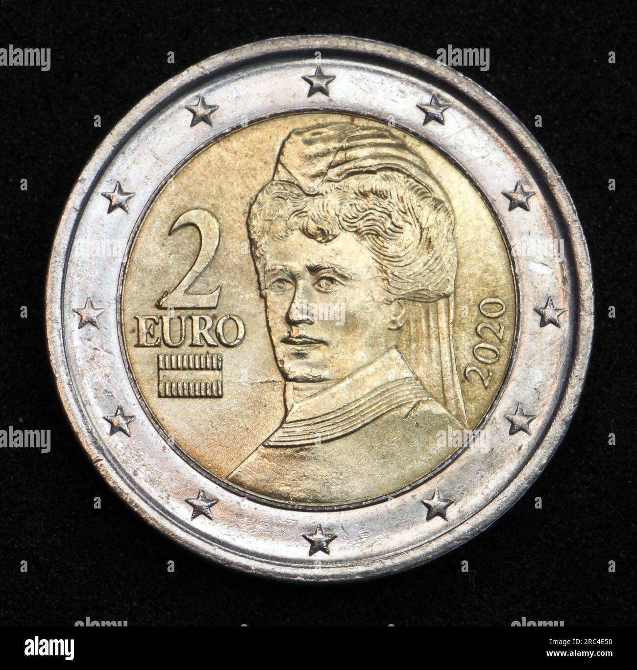 2 Euro (Österreich) – Vorderseite (Avers)